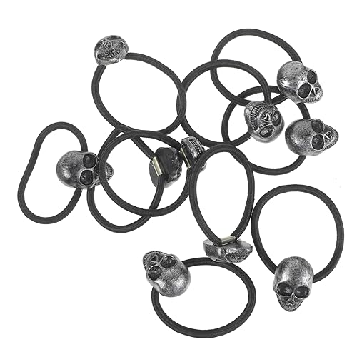 UKCOCO 10 Stück Teiliges Haargummi mit Design Elastische Ponytail Halter für Damen und Mädchen Langlebig Rutschfest Passend zu Halloween und Alltagsoutfits von UKCOCO