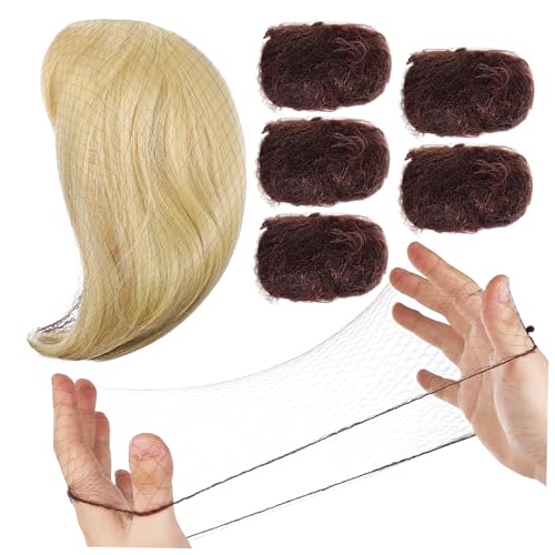 UKCOCO 100 Stück Unsichtbares Haarnetz Elastisches Mesh Haarknoten Netz Braun Atmungsaktiv Leicht für Damen Mädchen Ballett Tanz Pflege Wigs von UKCOCO