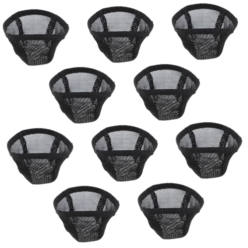 UKCOCO 10stücke Schwarzes Haarnetz Für Damen Und Herren Dehnbare Atmungsaktive Perückenkappen Aus Mesh Für Schlaf Hochzeiten Und Veranstaltungen Geeignet Für Haarvolumen Und Transformatio von UKCOCO