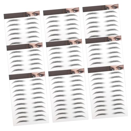 UKCOCO 10stücke Augenbrauen Aufkleber Wasserdichte Fake Augenbrauen Für Perfektes Augenbrauenstyling Make-up Aufkleber Für Natürliche von UKCOCO
