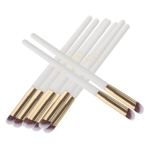 UKCOCO 10stücke Concealer-pinsel Abgewinkelt Für Augenpartie Make-up-pinsel Aus Hochwertigem Material Kosmetikpinsel Für Concealer-creme Und Lidschatten Professionell Oder Persönlich von UKCOCO