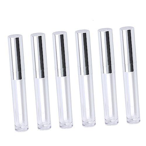 UKCOCO 10stücke Gloss Lip Balm Tuben Behälter Gloss Lip Wand Flaschen Leer Silber Leere Kosmetische Lipgloss Tube Behälter Lipgloss Silber von UKCOCO