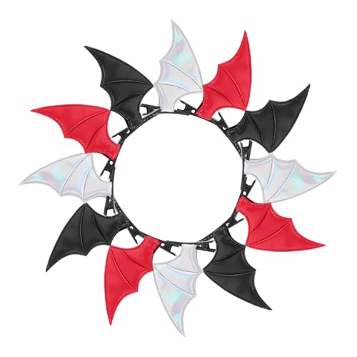 UKCOCO 12 Stück Haarspange Haarclip Haarschmuck Fledermaus Festival Haarspangen Fledermaus Haarspangen Für Frauen Haarnadel Fledermaus Zubehör Party Haarschmuck Fledermaus von UKCOCO