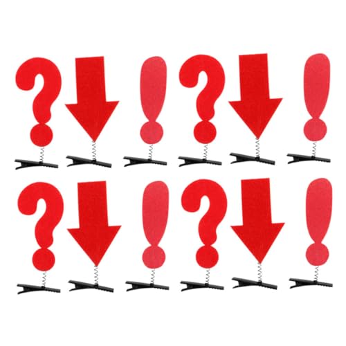 UKCOCO 12stücke Kopfschmuck Für Mädchen Neuartige Haarspange Haarnadel Mit Symbolzeichen Haarspange Für Partys Haarschmuck in Zeichenform Haar Clips Für Mädchenfrisuren von UKCOCO