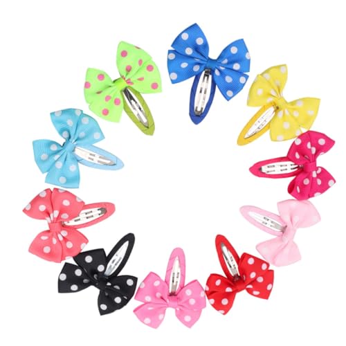 UKCOCO 12stücke Punkteschleifenhairschleifen Bunte Haarspangen Für Junge Mädchen Und Mädchen Gemischte Stile Und Farben Für Verschiedene Frisuren von UKCOCO