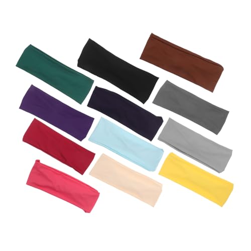 UKCOCO 12stücke Stk Damen Stirnbänder Für Sport Und Training Elastische Feuchtigkeitsableitende Stirnbänder Bequeme Haar-accessoires Für Laufen Yoga Und Fitness von UKCOCO