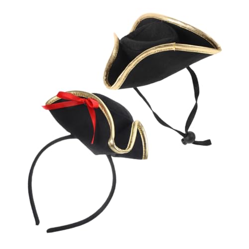 UKCOCO 1Satz Piratenhut Haarband für Halloween Cosplay Kreatives Zubehör für Bühnenauftritte Partys Leicht Teilig für Piratenkostüme Festliche Anlässe von UKCOCO