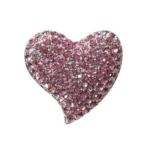 UKCOCO Herzförmige Brosche Für Frauen Dekorative Corsage Zartes Kleidungsaccessoire Schöner Schmuck Für Partys Und Geburtstage Perfektes Für Freunde von UKCOCO