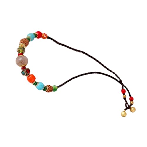 UKCOCO 1Stück Stylische Geflochtene Halskette im Ethnischen mit Bunten Ornamenten Vintage Design Hochwertigem Material für Partys Besondere Anlässe von UKCOCO