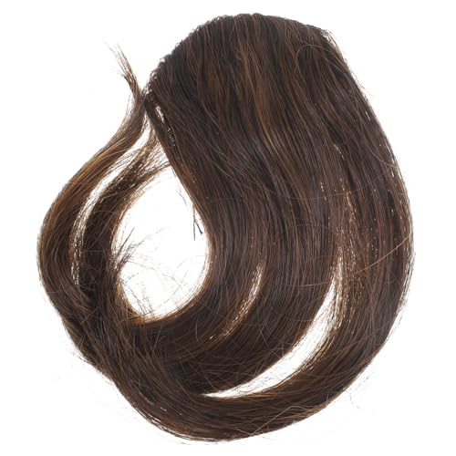 UKCOCO Falsche Haare Clip Fransen Haarteil Für Damen Hellbraun Haarverlängerung Mit Haarklammern Für Halloween Konzerte Partys Hochzeit von UKCOCO