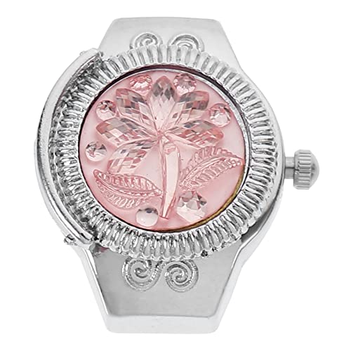UKCOCO 1stk Ringuhr Männer Sehen Mann Rosenring Mini- Ringfinger Herrenuhr Kinderuhren Digitaluhr Für Herren Danksagungsgeschenk Ringe Fräulein Rosa Anzahl Zinklegierung Wok von UKCOCO