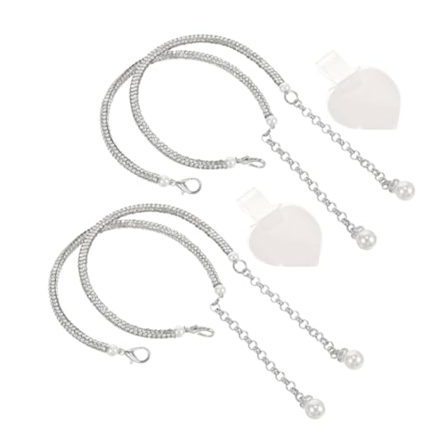 UKCOCO 2 Paare Abnehmbare High Heels Riemchen mit Strasssteinen Lose Fersenriemen für Damen Verstellbare Einfache Ankle Straps für Sicheren Halt und Rutschfesten Sitz bei Pumps und von UKCOCO