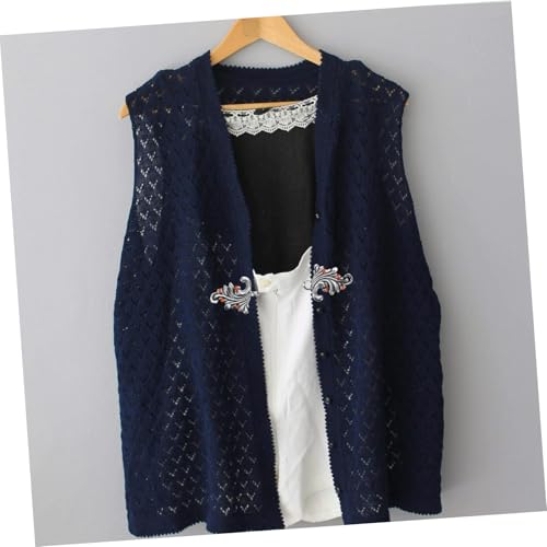 UKCOCO 2 Paare Vintage Cardigan Clips Teiliges aus Robustem Metalllegierung für Capes Hanfu Qipao Pullover und Strickjacken Einfache Anbringung Kulturelles Design Vielseitiger Verschluss von UKCOCO