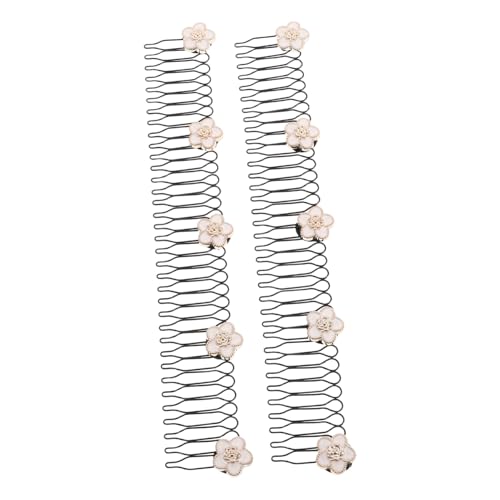 UKCOCO 2 STÜCK Haarkamm Teilig U Form Haarklammern Unsichtbar Haarhalter für Frauen Elastische Styling Accessoires zur Fixierung von Strähnen Am Nacken Komfortabel und Dehnbar für von UKCOCO