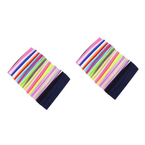 UKCOCO 44stücke Teiliges Von Elastischen Sport-haarbändern Für Damen Atmungsaktive Und Schweißabsorbierende Yoga-headbands Verschiedenen Farben Für Fitness Und Freizeit Für Sport von UKCOCO