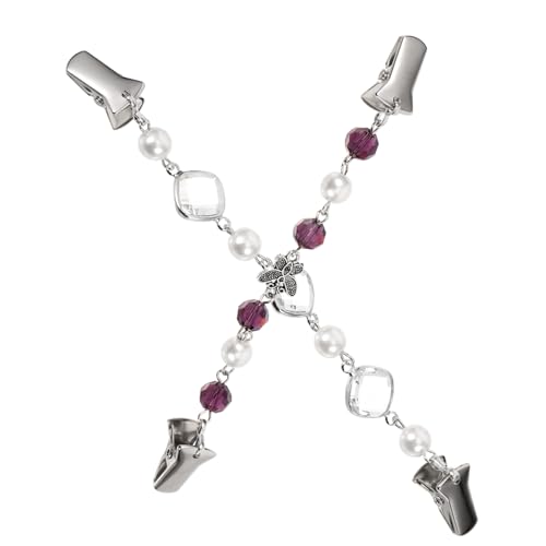 UKCOCO 2 Stck Teiliges Dekorative Strickjacken Clips mit und Perlen Schmetterlingsdesign Cardigan Klammern zum Taillieren Vielseitig für Pullover Blusen und Schals Zufällige Farbe von UKCOCO