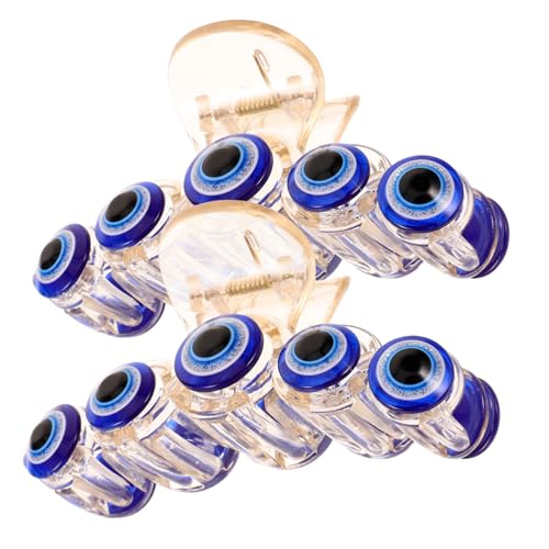 UKCOCO 2 Stck Teiliges Große Haar Klammern mit Augen Robuste Resin Haarklammern für Dünnes und Dickes Haar Dekorative Haarclips für Damen Geeignet für Hochzeit Party und Alltag von UKCOCO