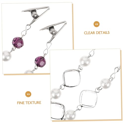 UKCOCO 2 Stck Teiliges Strickjacken Clips mit Perlen und Schmetterlings Design Cardigan Clips für Damen Dekorative Schal Einfach zu Befestigen Vielseitig Einsetzbar Zufällige Farbe von UKCOCO