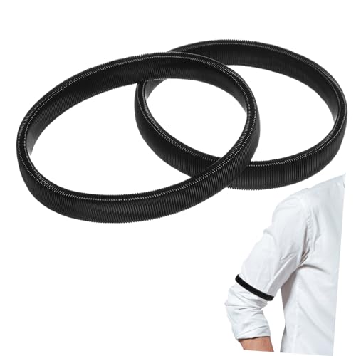 UKCOCO 2 Stück Herren Metallarmband Dehnbares Langlebiges Armband als Ärmelhalter Schwarz Verstellbarer Manschetten Armreif für Männer Modisches Accessoire für Alltag und Arbeit UKCOCO 2 Stück Herren Metallarmband Dehnbares Langlebiges Armband als Ärmelhalter Schwarz Verstellbarer Manschetten Armreif für Männer Modisches Accessoire für Alltag und Arbeit von UKCOCO