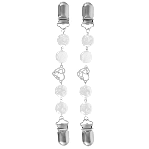 UKCOCO 2 Stück Herzförmige Strickjacken Clips aus Robustem Zinklegierung Multifunktionale Broschen für Damen Schals Vintage Verschlüsse für Cardigans und Kleider Modeschmuck Accessoires von UKCOCO