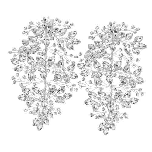 UKCOCO 2stücke Hochzeit Kopfschmuck Strass Haarschmuck Braut Schmuck Frauen Hochzeit Accessoires Glitzer Kopfschmuck Für Bräute Anlässe von UKCOCO