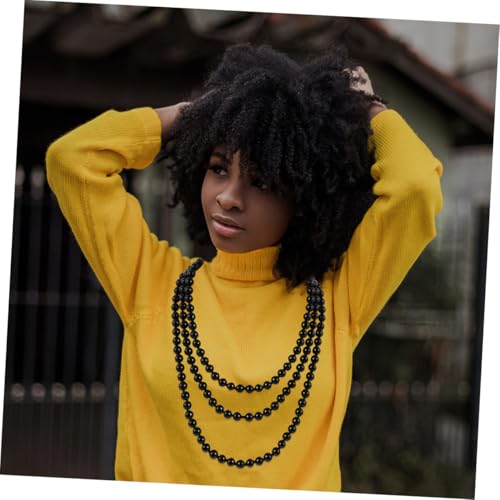 UKCOCO 2 Stück Lange Pulloverkette mit Simulierten Perlen Verstellbare Statement Halskette Damen Schmuckaccessoires Vielseitig Tragbar für Alltag Party Geschenkideen von UKCOCO