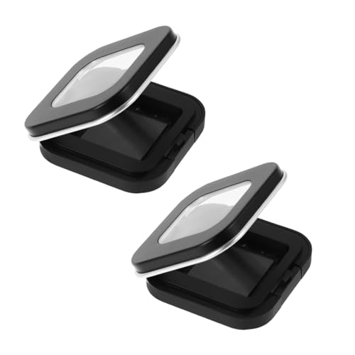 UKCOCO 2 Stück Leere Magnetische Lidschatten Box Nachfüllbare Mini Aufbewahrung für Lose Puder Kompakt Tragbar Geeignet für Highlighter Reise und Vielseitige Make Up Produkte von UKCOCO