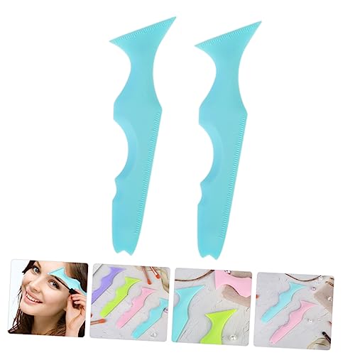 UKCOCO 2 Stück Multifunktionale Eyeliner Schablonen aus Silikon Wiederverwendbar Präzise Make Up Hilfe für Augenbrauen und Wimpern Einfaches Auftragen für Anfänger und Profis Wasserfest von UKCOCO