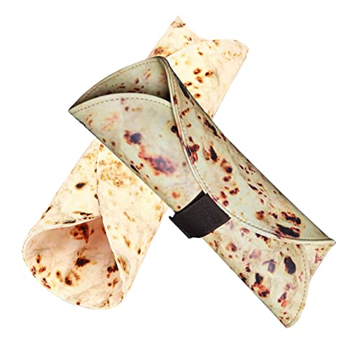 UKCOCO 2 Stück Multifunktionale Tortilla Federmäppchen Rollmäppchen aus Langlebigem Canvas Großer Platz für Buntstifte und Kugelschreiber Tragbare Stifterolle für Schule und Künstler von UKCOCO