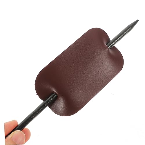 UKCOCO 2 Stück PU Leder Haarschmuck Teiliges Hair Bun mit Haarnadeln für Damen Stylische Haar Accessoires Grün und Vielseitig Leicht Geeignet für Alltag und Festliche Anlässe von UKCOCO