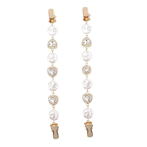 UKCOCO 2 Stück Teiliges Barock Perlen Schalclips und Pullover Broschen Sichere Kleid und Cardigan Clips für Damen Vielseitig Tragbar für Jacken Mäntel Kleider von UKCOCO