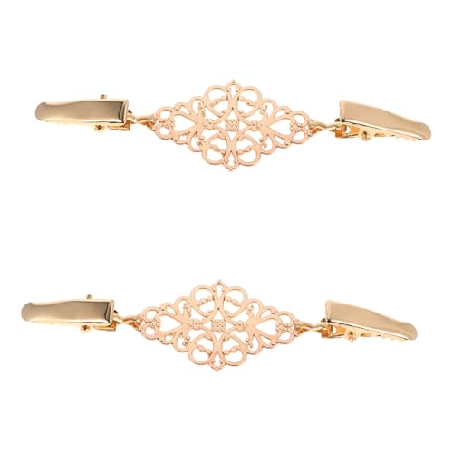 UKCOCO 2 Stück Teiliges Damen Cardigan Clips aus Langlebiger Zinklegierung Vintage Pullover Verschluss Dekorative Schal Clips für Strickjacken und Kleidung Retro Stil Accessoire von UKCOCO