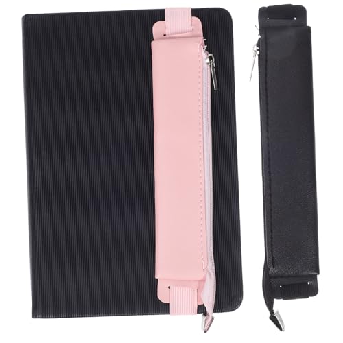 UKCOCO 2 Stück Teiliges Elastisches Federmäppchen mit Reißverschluss Schlanker Stifthalter für Notizbücher und Planer Leichter Tragbarer Stiftbeutel in Schwarz und Geeignet für Schule von UKCOCO