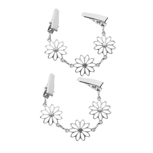 UKCOCO 2 Stück Teiliges Metal Sweater Clips und Shawl Pins Retro Cardigan Clips für Pullover Kleider Schals Vielseitige Kleidungsclips für Damen Stilvolle Broschen Alternative von UKCOCO