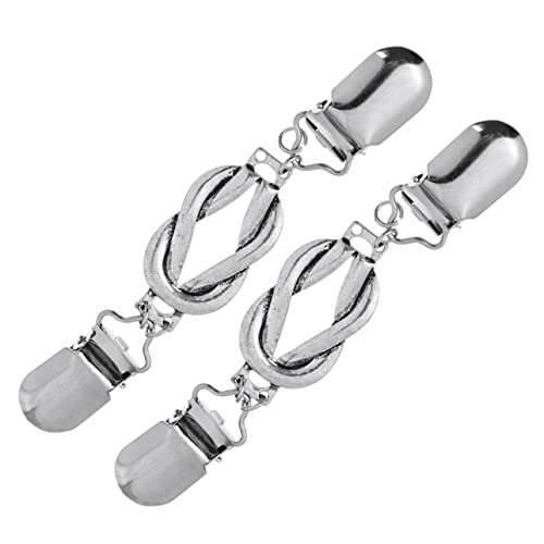 UKCOCO 2 Stück Vintage Cardigan Clips Strickjacken und Schalclips aus Hochwertiger Einfach zu Tragen Entfernen Stilvoller Kragenverschluss für von UKCOCO