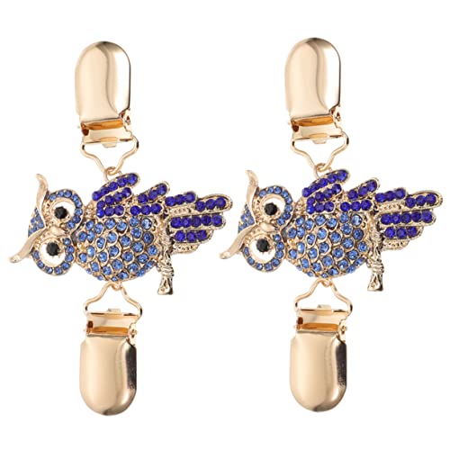 UKCOCO 2 Stück Vintage Strickjacken Clips Teiliges Dekorative Cardigan Clip Verschluss mit Eulen Design für Damen als von UKCOCO