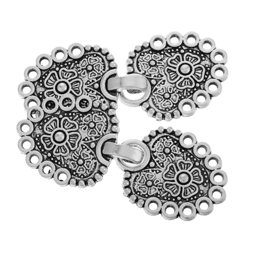 UKCOCO 2 Stück Vintage Zinklegierung Haarklammern für Damen Vielseitige Cloak und Schalclips Traditionelles Hanfu Design Atmungsaktiv und für Cardigans Kleider und Cheongsam von UKCOCO