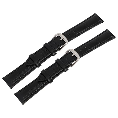 UKCOCO Zubehör 2st Uhrenarmband Aus Leder Lederarmband Uhr Ersatzband Aus Leder Relojes Inteligentes para Mujer Uhrenarmband Lösen Rindsleder Damen Lederriemen Einstellbar Gürtel von UKCOCO