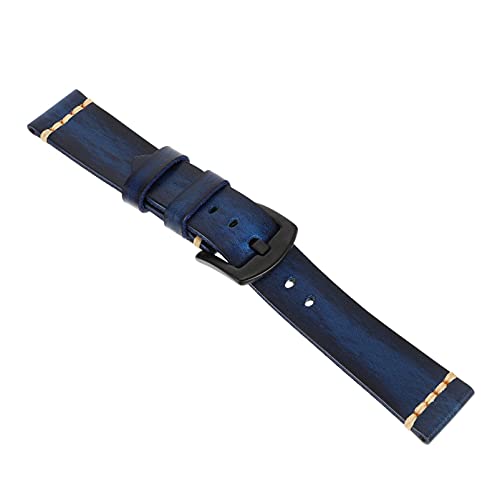 UKCOCO Reloj para Hombre Inteligente 20Mm 22Mm 24Mm Leder Uhr Strap Quick Release Handgemachte Retro Leder Uhr Riemen Für M?nner Frauen Mit Pin Schnalle Uhrenarmband Tauschen von UKCOCO