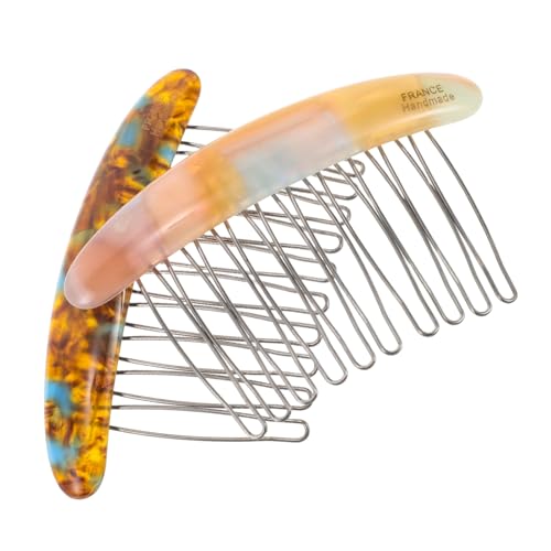 UKCOCO 2stücke Haarkämme Für Damen Französische Haarseitenkämme Für Minimalistisches Haarschmuck Mit Sicherem Halt Und Stilvollem Design Für Hochsteckfrisuren UKCOCO 2stücke Haarkämme Für Damen Französische Haarseitenkämme Für Minimalistisches Haarschmuck Mit Sicherem Halt Und Stilvollem Design Für Hochsteckfrisuren von UKCOCO