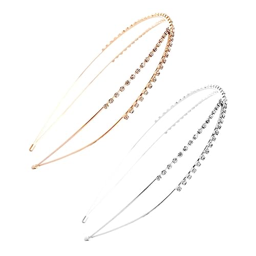 UKCOCO 2stücke Strass Haarreif Mit Strass Perlen Kopfbedeckung Für Hochzeit Party Verlobung Stirnband Zubehör Für Damen Mädchen Brautparty Ball Alltag UKCOCO 2stücke Strass Haarreif Mit Strass Perlen Kopfbedeckung Für Hochzeit Party Verlobung Stirnband Zubehör Für Damen Mädchen Brautparty Ball Alltag von UKCOCO