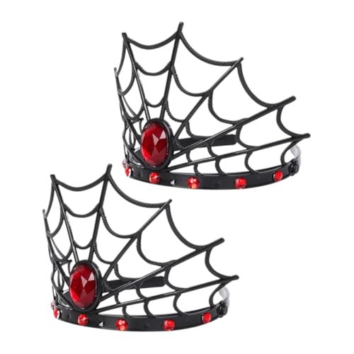UKCOCO 2stücke Spinnennetz-stirnbänder Halloween Stirnband Frauen Cosplay Crown Halloween Haar Hoop Spider Web Stirnband Party Zubehör Kopfschmuck von UKCOCO