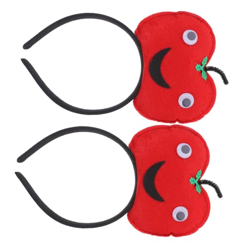 UKCOCO 2stücke Apfel- Fruchtstirnbänder Für Partys Weich Und Flexibel Für Cosplay Themenpartys Und Festivals Als Kopfschmuck von UKCOCO