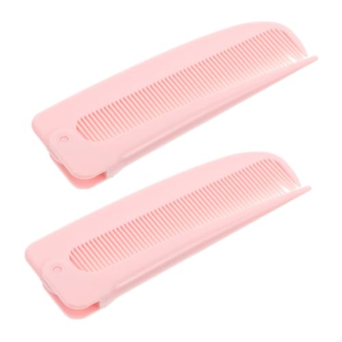UKCOCO 2stücke Faltbarer Haarkamm Zum Scheiteln Der Haare Tragbarer Kamm Für Frauen Stylingkämme Mit Spitzen Zacken Reisekämme Aus Robustem Material Haarzubehör Für Professionelle von UKCOCO