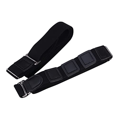 UKCOCO 2stücke Hemdhalter-gürtel Mit Rutschfestem Clip Und Anti-falten-wirkung Für Herren Und Damen Quadratischer Stil Schwarz Allgemeiner Gebrauch von UKCOCO