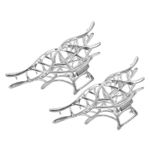 UKCOCO 2stücke Metall-haarklammer Mit Spinnennetz-motiv Dekorative Haarspangen Für Frauen Und Mädchen Robust Und Langlebig Für Verschiedene Frisuren Und Anlässe von UKCOCO
