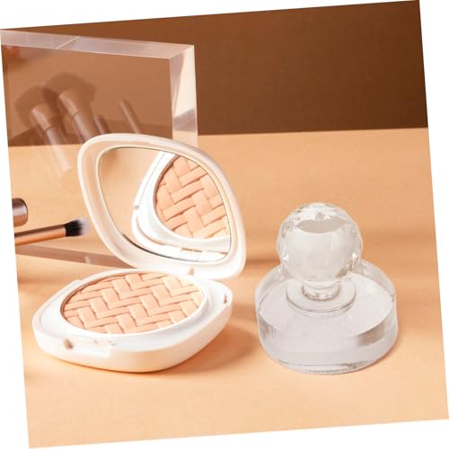 UKCOCO 3 Stück Teiliges Lidschatten Presswerkzeug Präziser DIY Pressstempel für Lidschatten und Highlighter Vielseitige Runde Pressform aus Klarem Material Geeignet für Presspfannen von UKCOCO