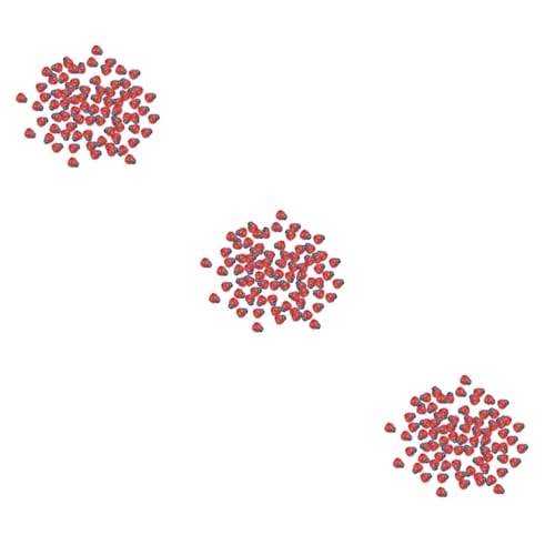 UKCOCO 300 Stk holziges Dekor Marienkäfer aus Holz als Verzierung hölzerne Marienkäferknöpfe Ornament Tier Aufkleber in Marienkäferform Miniatur Biene Holzknöpfe Dekorationen Knopf von UKCOCO