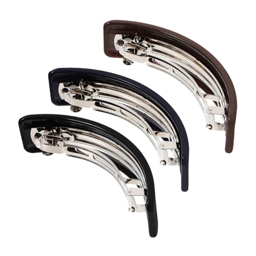 UKCOCO 3stücke Elegant Haarklammern Für Frauen Stilvolle Frühlings-haarspangen in Schwarz Dunkelbraun Für Dickes Dünnes Haar Als Haaraccessoire Für Jeden Anlass von UKCOCO