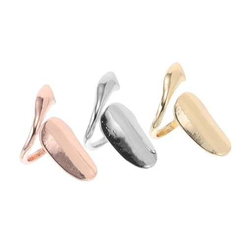 UKCOCO 3stücke Nagelringe Aus Legierung Für Frauen Fingerspitzenringe Nagelanhänger Für Party Cosplay Und Halloween Ringe Zum Tragen Fingernägeln Kreativer Nagelschmuck von UKCOCO